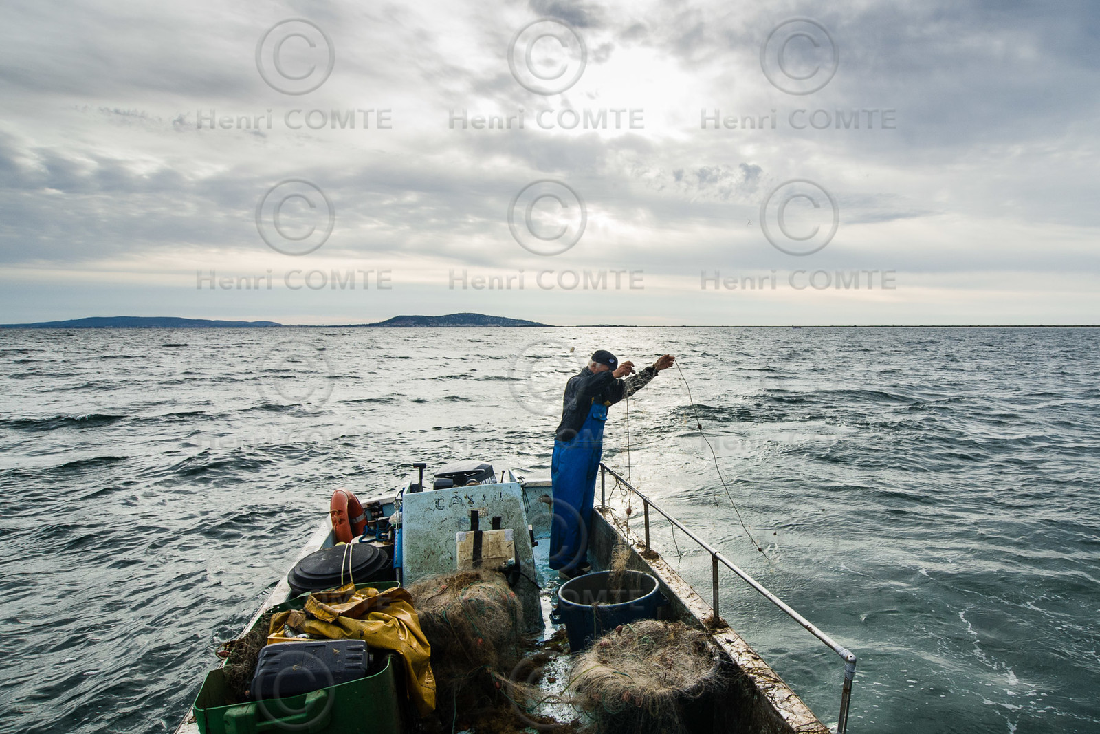 Pêche étang de thau