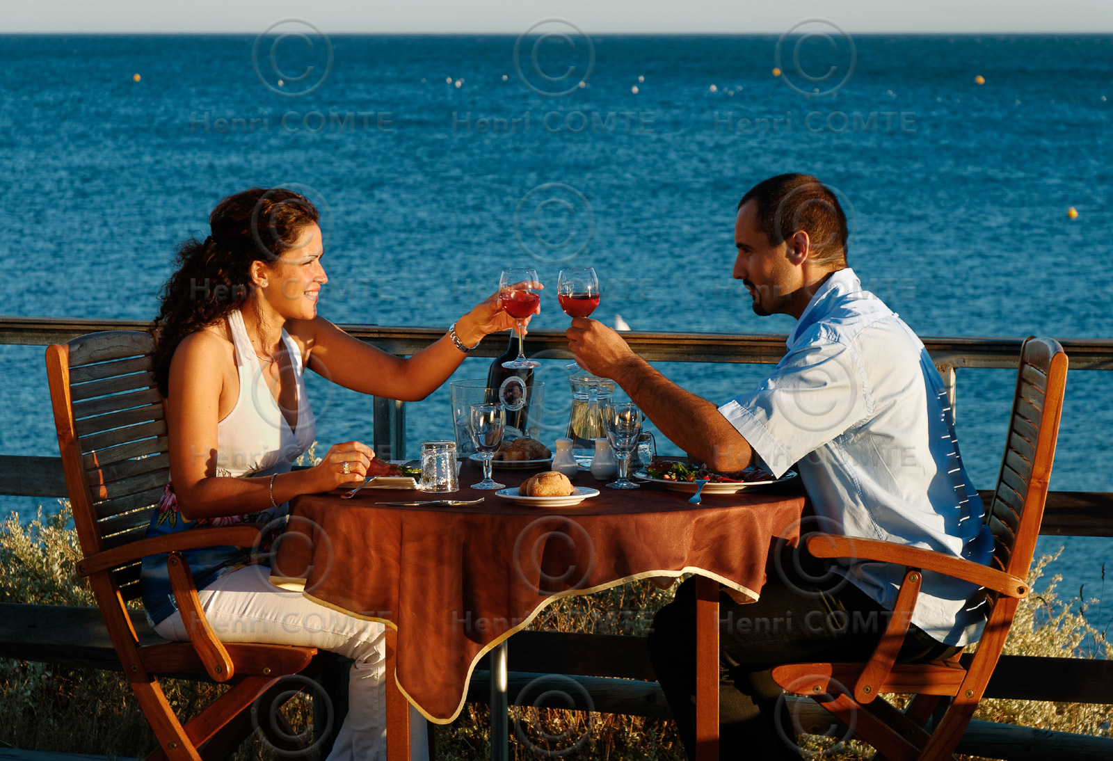 Couple au restaurant